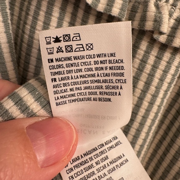 American Eagle Striped Sleeveless Tiered Dress - Picture 6 of 6